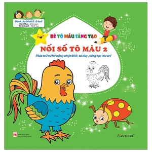 bộ bé tô màu sáng tạo - nối số tô màu 2