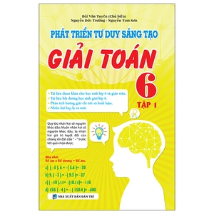 bộ phát triển tư duy sáng tạo giải toán 6 - tập 1