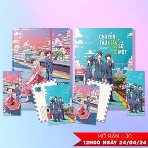 bộ sách chuyến tàu bí ẩn trên đường ray số một + đường ray số hai và món đồ bị thất lạc (bộ 2 cuốn) - tặng kèm 2 bookmark + 2 postcard