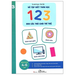 bộ vở tập viết toán học 123 qua các trò chơi trí tuệ - tập 3